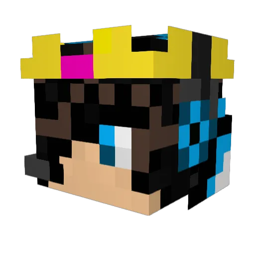 Thijsvhschip Minecraft avatar head, 3D render