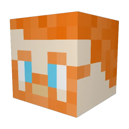 ThikWiteBoi69 Minecraft avatar head, 3D render