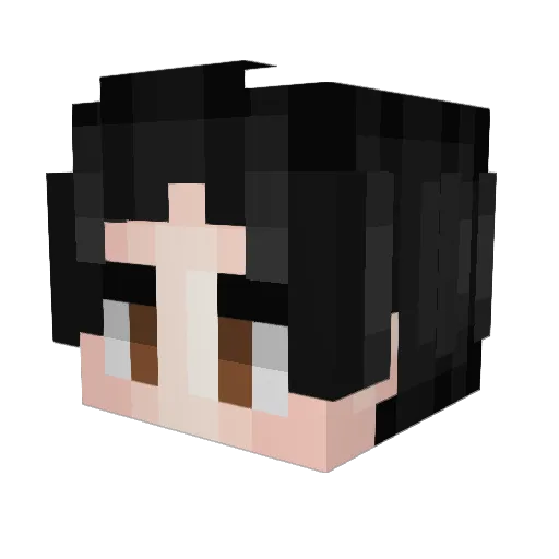 Thikili Minecraft avatar head, 3D render
