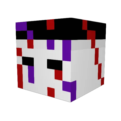 Thikkend Minecraft avatar head, 3D render