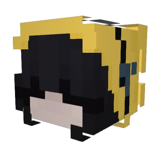 Thila Minecraft avatar head, 3D render