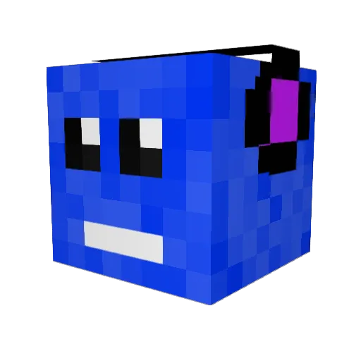 Thim6 Minecraft avatar head, 3D render