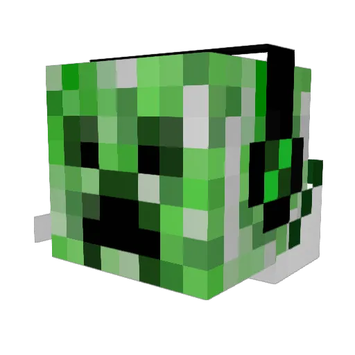 Thimeus Minecraft avatar head, 3D render