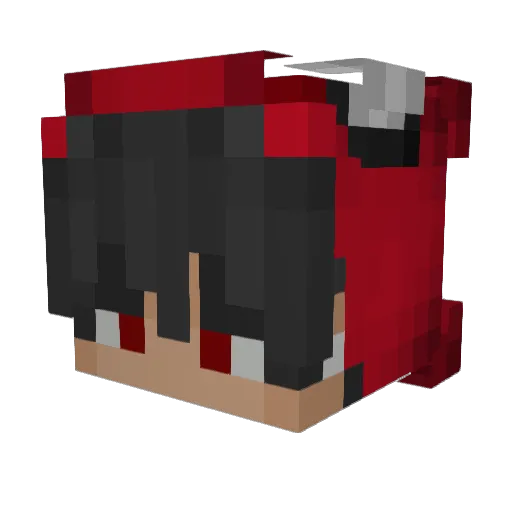 Thimez Minecraft avatar head, 3D render