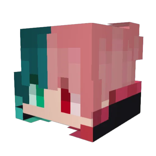Thimmethy Minecraft avatar head, 3D render
