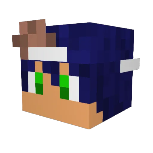 Thimo2000 Minecraft avatar head, 3D render