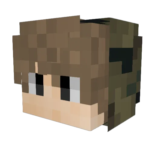 Thimo9 Minecraft avatar head, 3D render