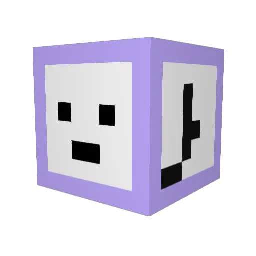 ThinPax Minecraft avatar head, 3D render