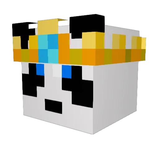 ThinTick Minecraft avatar head, 3D render