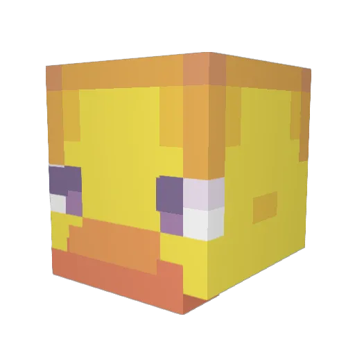 Thina1305 Minecraft avatar head, 3D render