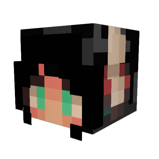 ThineLittleOne Minecraft avatar head, 3D render