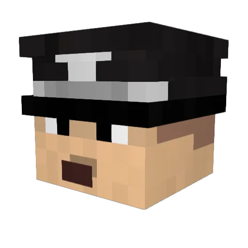 Thing0308 Minecraft avatar head, 3D render