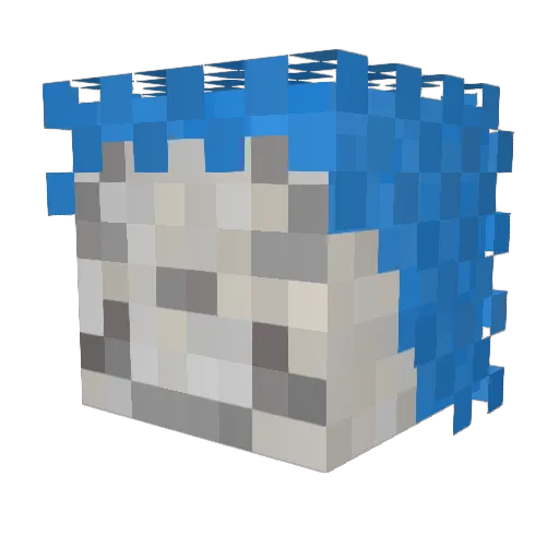 Thing0ne Minecraft avatar head, 3D render