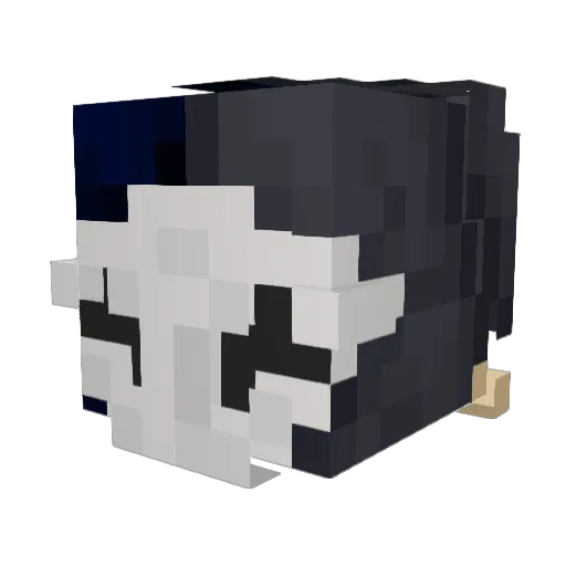 Thingxz Minecraft avatar head, 3D render