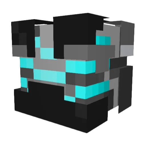 ThinkPoint Minecraft avatar head, 3D render