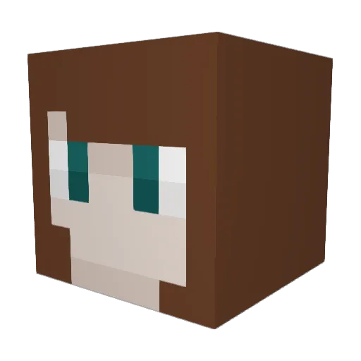 ThinkerTheTinker Minecraft avatar head, 3D render