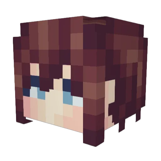 Thinkerleague Minecraft avatar head, 3D render
