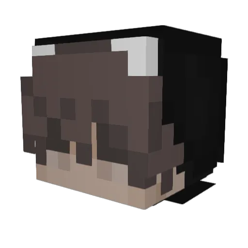 ThinkingChair Minecraft avatar head, 3D render