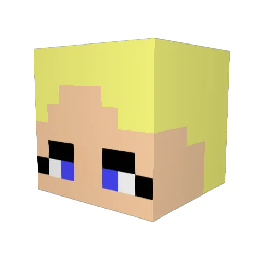 Thinkpink405 Minecraft avatar head, 3D render