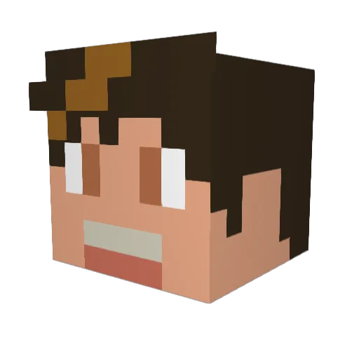 Thio_246 Minecraft avatar head, 3D render