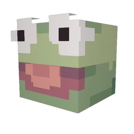 Thiogod Minecraft avatar head, 3D render