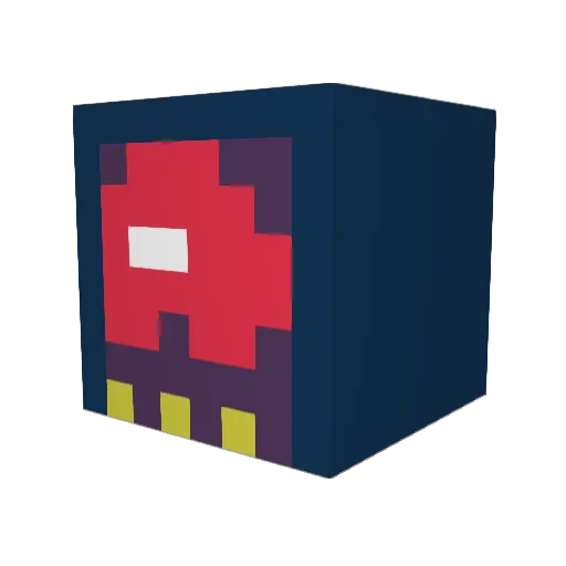 Thiqqnam Minecraft avatar head, 3D render