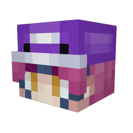 ThirdMoon3 Minecraft avatar head, 3D render