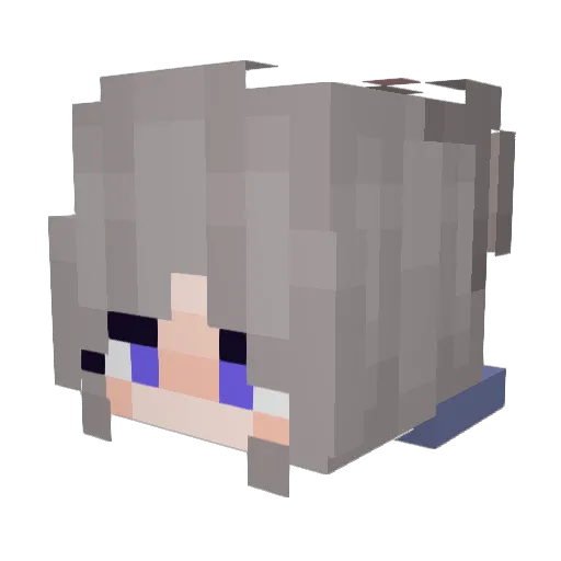 ThirdUnkn0wn Minecraft avatar head, 3D render