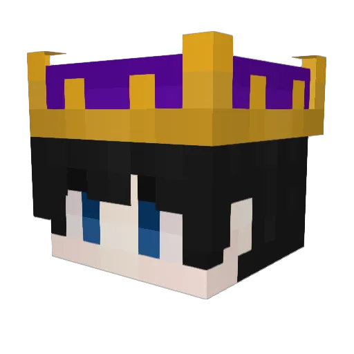 Thirend Minecraft avatar head, 3D render