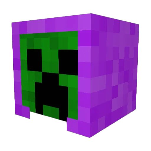 Thirered Minecraft avatar head, 3D render