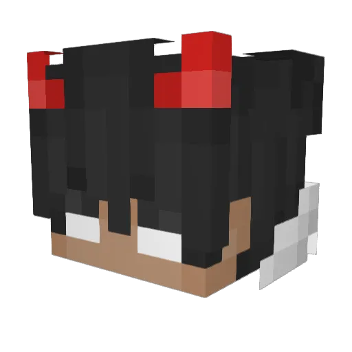 Thirstday Minecraft avatar head, 3D render