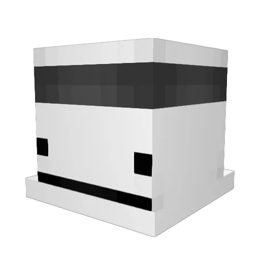 Thirstful Minecraft avatar head, 3D render