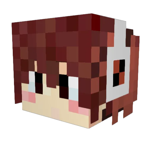 Thirteen_momo Minecraft avatar head, 3D render