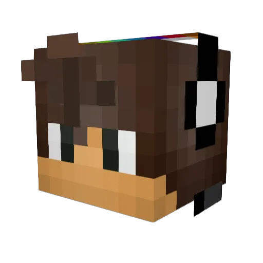ThirtyBag69 Minecraft avatar head, 3D render