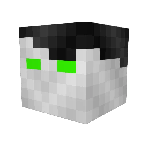 This360Man Minecraft avatar head, 3D render