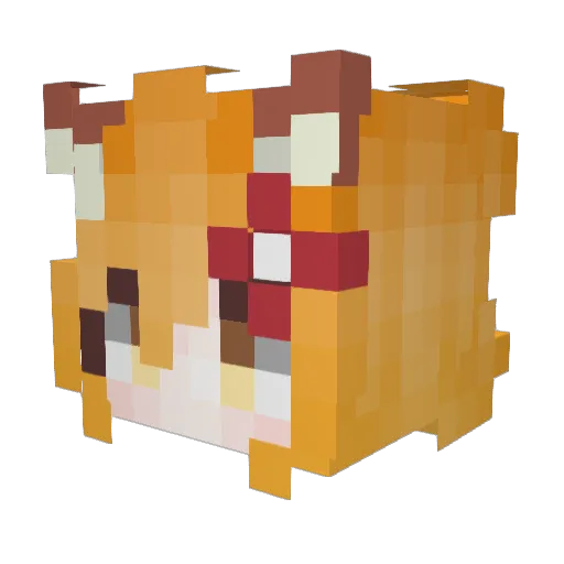 ThisBloody Minecraft avatar head, 3D render
