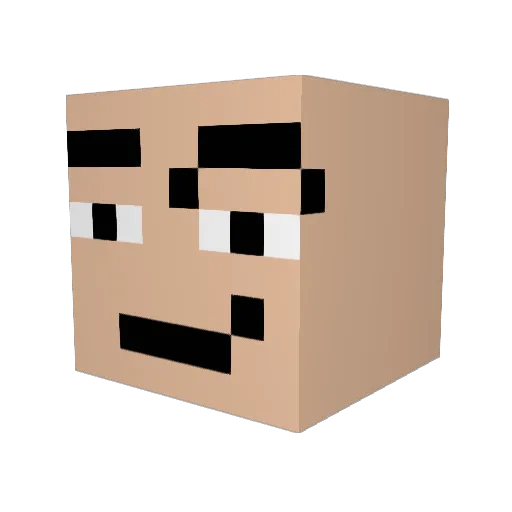 ThisDarkCD Minecraft avatar head, 3D render