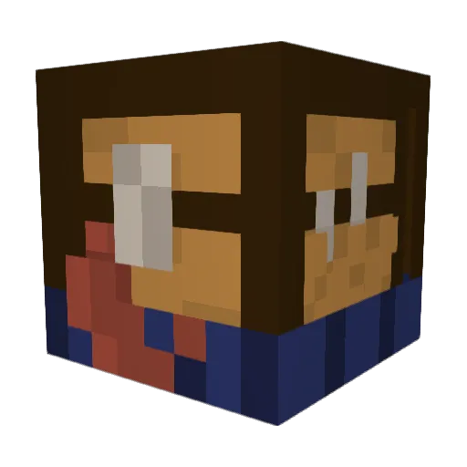 ThisGris Minecraft avatar head, 3D render
