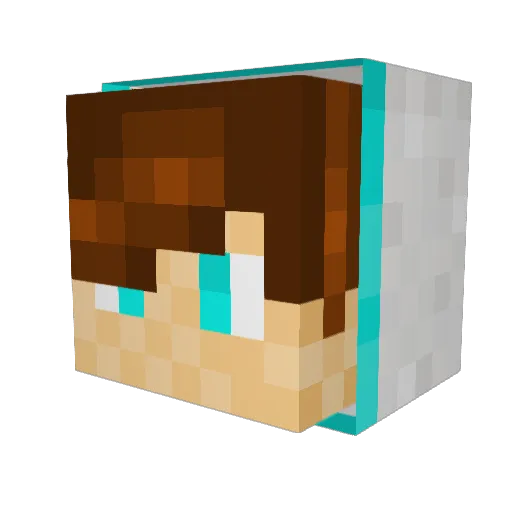 ThisHoey96 Minecraft avatar head, 3D render