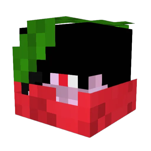 ThisIsH3rry Minecraft avatar head, 3D render