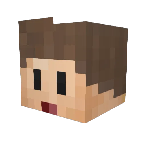 ThisIsJustAGuy Minecraft avatar head, 3D render
