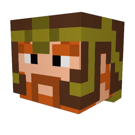 ThisIsMyJam Minecraft avatar head, 3D render