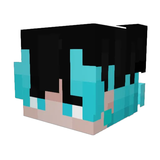 ThisIsNeonBlade Minecraft avatar head, 3D render