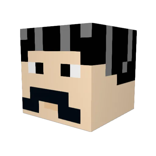 ThisIsSlash Minecraft avatar head, 3D render
