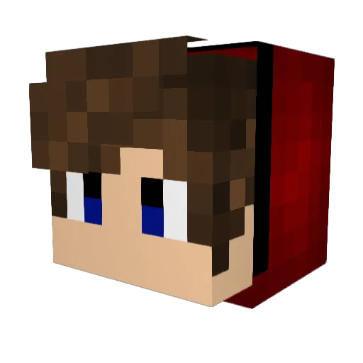 ThisIsTiah Minecraft avatar head, 3D render