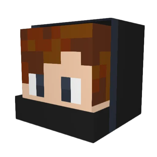 ThisIzJayXD Minecraft avatar head, 3D render