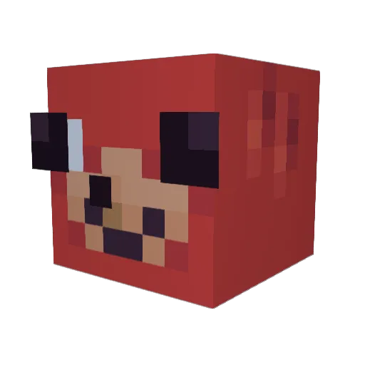 ThisTemka Minecraft avatar head, 3D render