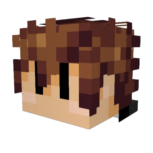 This_JP Minecraft avatar head, 3D render