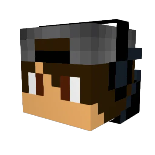 This_is Minecraft avatar head, 3D render