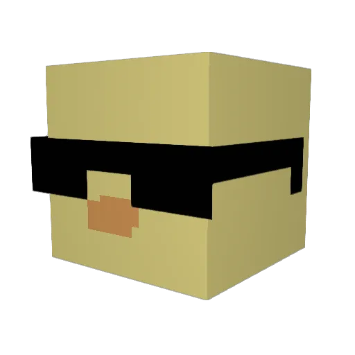 Thisolvar Minecraft avatar head, 3D render